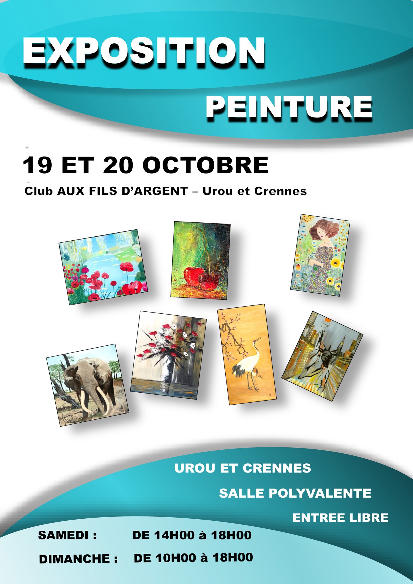 Exposition de peinture – Urou et Crennes